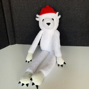 Pillowfort 21" White Polar Bear Red Hat Plush Stuffed Animal Decor Toy Target  C